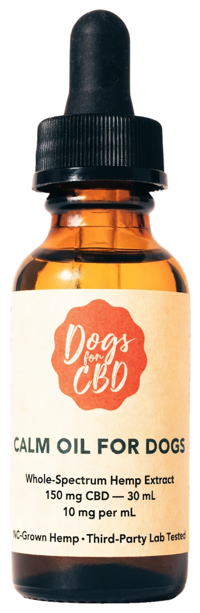 Dogs For CBD Calm Oil bottle